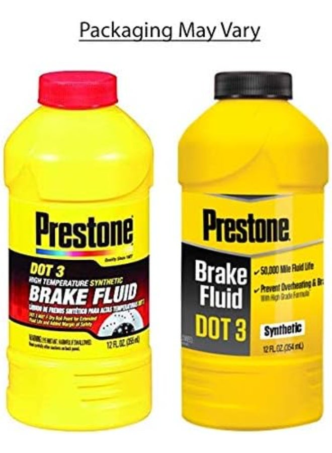 Prestone DOT 3 Synthetic Brake Fluid (12oz) - 354ml - Image 2